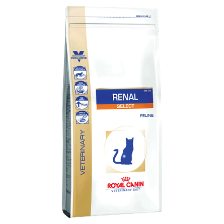 ROYAL CANIN Renal Select Сухой корм д/кошек с пониженным аппетитом Диета (Лечение ХПН) 2 кг
