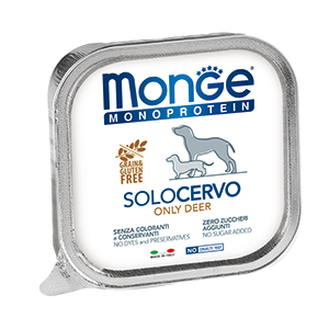 MONGE DOG Monoprotein Solo Консервы д/собак с Олениной паштет 150 г