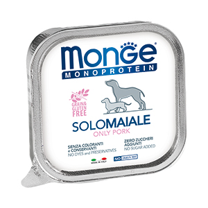 MONGE DOG Monoprotein Solo Консервы д/собак со Свининой паштет 150 г