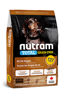NUTRAM T27 Total Grain Free Беззерновой сухой корм д/собак малых пород Индейка и Курица