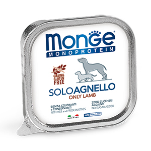 MONGE DOG Monoprotein Solo Консервы д/собак с Ягненком паштет 150 г