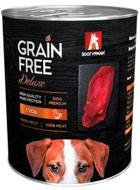 ЗООГУРМАН Grain Free Беззерновые консервы для собак с Гусем