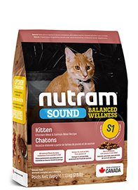 NUTRAM S1 Sound Kitten Сухой корм д/котят с Курицей и Лососем
