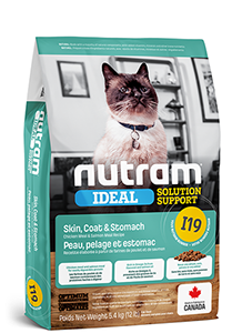 NUTRAM CAT I19 Ideal Sensitive Сухой корм д/кошек Чувствительное пищеварение и кожа с Курицей