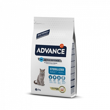 ADVANCE Sterilized Turkey Сухой корм для стерилизованных кошек с Индейкой