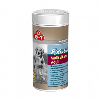 8in1 Excel Multi Vitamin Adult Мультивитамины для взрослых собак 70 таб.
