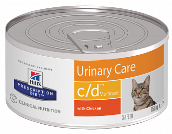 HILL'S Prescription Diet c/d Multicare Urinary Care Консервы д/кошек Диета (Профилактика МКБ)