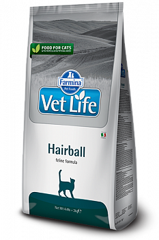 FARMINA Vet Life CAT Hairball Сухой корм д/кошек Диета (вывод шерсти)