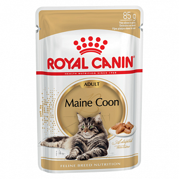 ROYAL CANIN Maine Coon Пауч д/кошек породы Мейн-кун в соусе 85г
