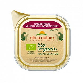 ALMO NATURE Bio Pate Beef&Vegetables Консервы для cобак с Говядиной и Овощами паштет