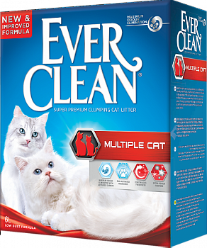 EVER CLEAN Multiple Cat Наполнитель Комкующийся для нескольких кошек
