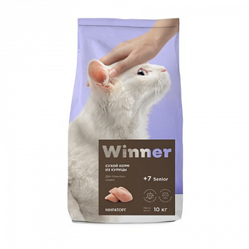 WINNER Сухой корм д/пожилых кошек с Курицей