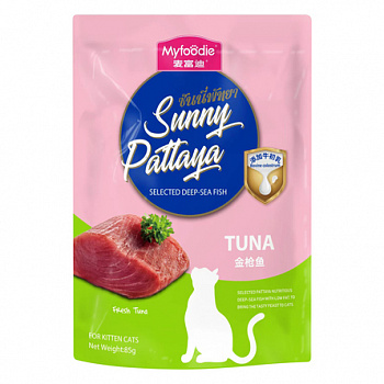 MYFOODIE CAT Пауч для кошек и котят с ТУНЦОМ паштет 85 гр 104.2.1121