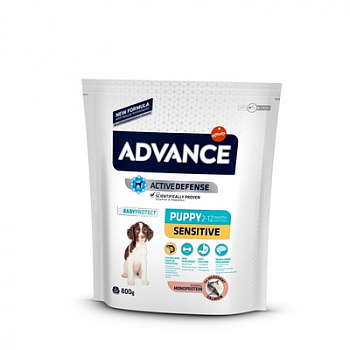ADVANCE Puppy Sensitive Сухой корм для щенков с Чувствительным пищеварением с Лососем и Рисом