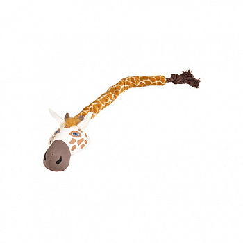 FLAMINGO Игрушка д/собак Жираф с веревкой, ткань, 63,5 см