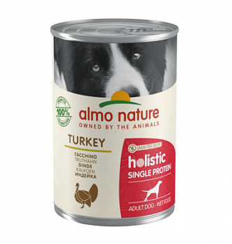 ALMO NATURE Holistic Digestive help Консервы для собак с чувствительным пищеварением Индейка 400 г