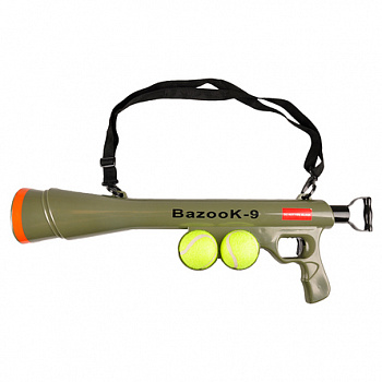 FLAMINGO Shots Игрушка д/собак Пистолет BAZOOKA с теннис. мячом 62.5*19*9.2 см