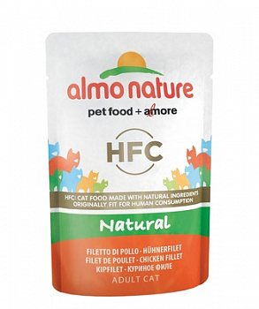 ALMO NATURE Classic Nature Chicken Fillet Пауч для кошек с Куриным Филе 55 г