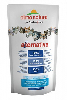 ALMO NATURE Alternative Сухой корм для кошек со Свежим Осетром 750 г
