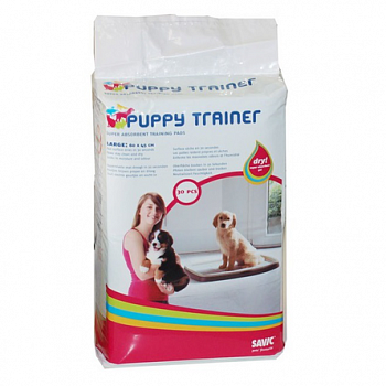 SAVIC Puppy Trainer L Пелёнки для щенков средних пород 60х45 см 30 шт
