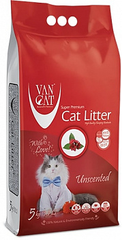VAN CAT Natural Наполнитель Комкующийся 100%  Натуральный