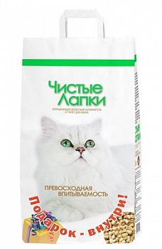 ЧИСТЫЕ ЛАПКИ Наполнитель Древесный