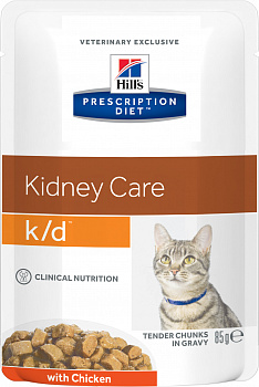 HILL'S Prescription Diet k/d Renal Пауч д/кошек Диета (Проф-ка заболевания почек) Курица