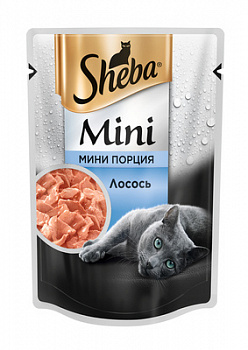 SHEBA Mini Пауч для кошек мини порция с Лососем 50 г