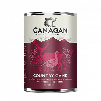 CANAGAN Полнорационный Консервированный корм д/cобак. Дичь 400 г