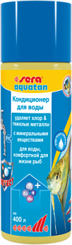 SERA AQUATAN Кондиционер для воды, комфортной для жизни рыб, богатый минеральными веществами 100 мл