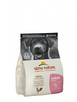 ALMO NATURE Holistic Small Puppy Сухой корм для щенков мелких  пород с Курицей