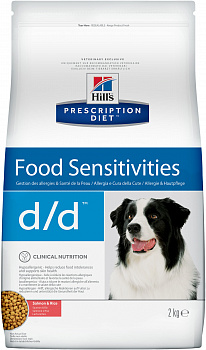 HILL'S Prescription Diet d/d Food Sensitivities Сухой корм д/собак Диета (При аллергии) Лосось