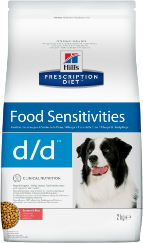HILL'S Prescription Diet d/d Food Sensitivities Сухой корм д/собак Диета (При аллергии) Лосось