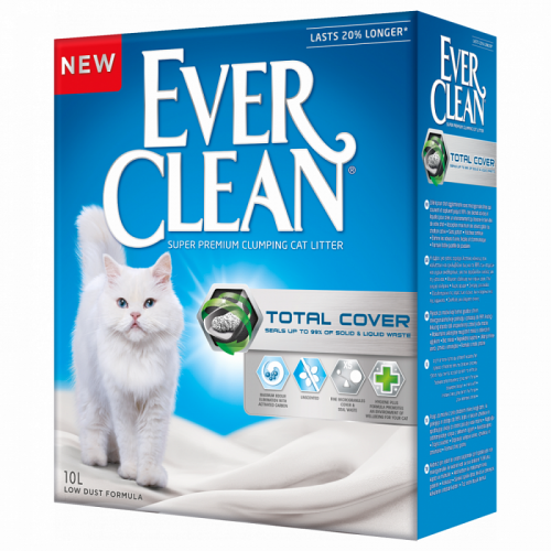 EVER CLEAN Total Cover Наполнитель Комкующийся глиняный