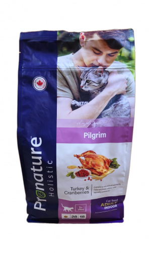PRONATURE Holistic Pilgrim Сухой корм для кошек Индейка с клюквой