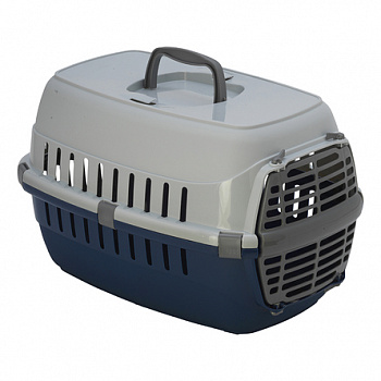 FLAMINGO Transit 1 Переноска для животных до 5 кг, синяя 32,5x48x30,5 см
