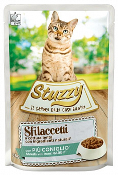 STUZZY SFILACCETTI Пауч для кошек Кролик в соусе 85 г