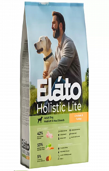 Elato Holistic Корм для собак средних и крупных пород Курица Индейка