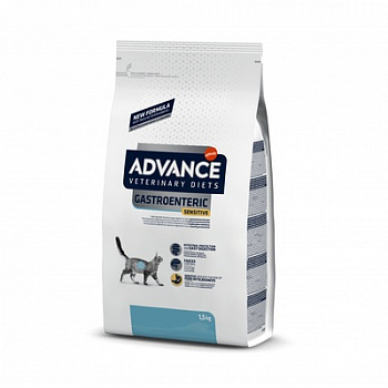 ADVANCE Gastroenteric Sensitive Сухой корм для кошек c Заболеваниями ЖКТ 1,5 кг