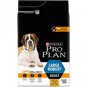 PURINA Pro Plan Large Robust Adult Сухой корм д/собак крупных пород мощного телослож Курица