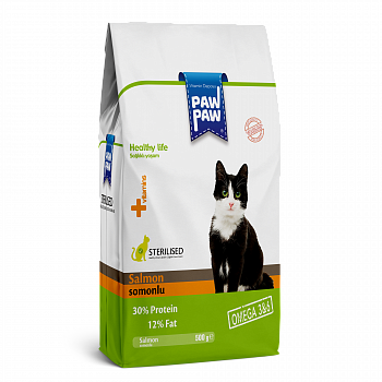 Pawpaw Корм для кошек Sterilised Cat Food стерилизованных Лосось
