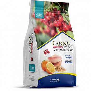 CARNI LIFE Корм для котят Kitten Рыба апельсин клюква