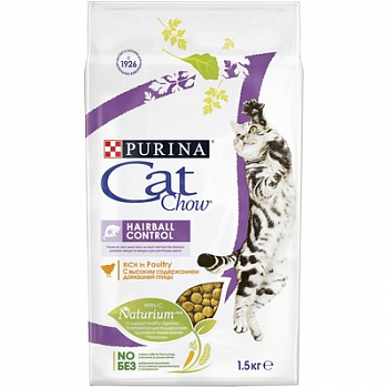 CAT CHOW Special Care Hairball Control Сухой корм для кошек для Выведения Шерсти из желудка