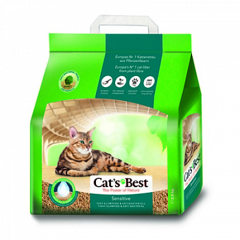 CAT'S BEST Sensitive Наполнитель Древесный Комкующийся