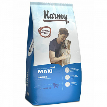 KARMY Maxi Adult Сухой корм для взрослых собак крупных пород с Телятиной