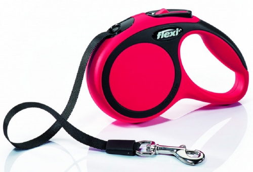 FLEXI New Comfort Рулетка M 5м до 25кг (ремень) красная