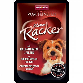 ANIMONDA Vom Feinsten Kleiner Racker Пауч д/собак с  с Телячьим сердем и грибами 85 г