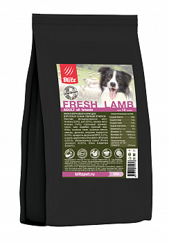 BLITZ Holistic Low Grain Fresh Lamb Низкозерновой сухой корм д/собак Свежий Ягненок