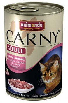 ANIMONDA Carny Adult Консервы д/кошек с Индейкой и Креветками 400 г