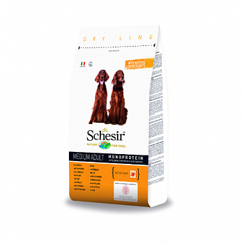 SCHESIR Dry Line Adult Medium Сухой корм д/собак Средних пород Курица